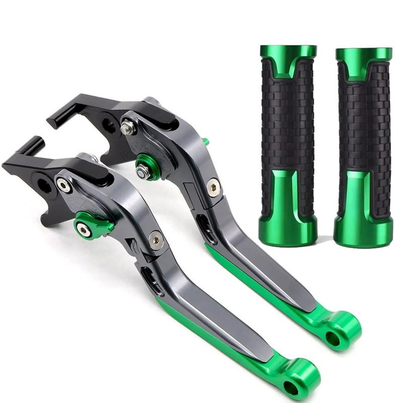 CNC Aluminum Brake Clutch Lever Perch With Grip Cover Suzuki GSX-R 600 750 1000 Motorcycle Upgrade