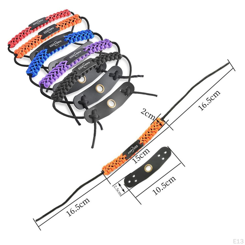Лук для взрослых, сверхпрочный регулируемый плетеный шнур на запястье, изогнутая веревка