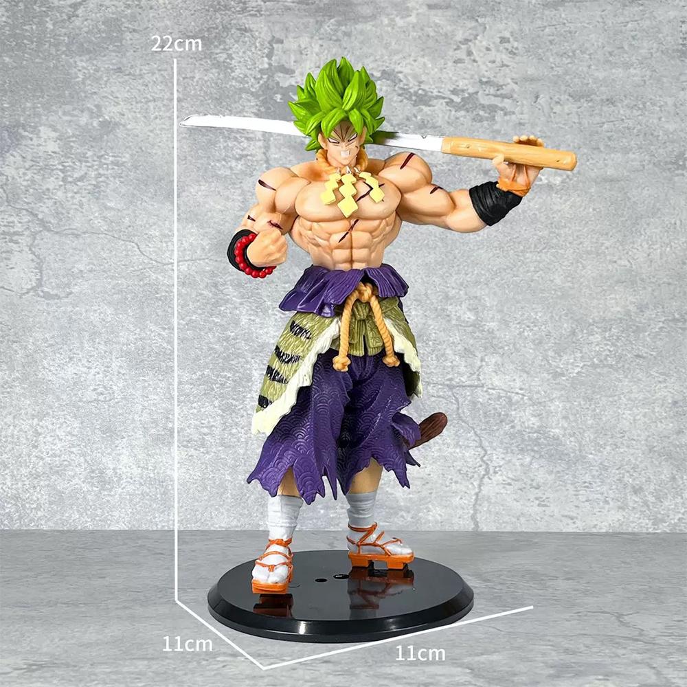 21 см Фигурка Броли Аниме Dragon Ball Super Саян Гольф Модель Япония Самурай Изображение Игрушка Коллекция Подарки Украшения PVC