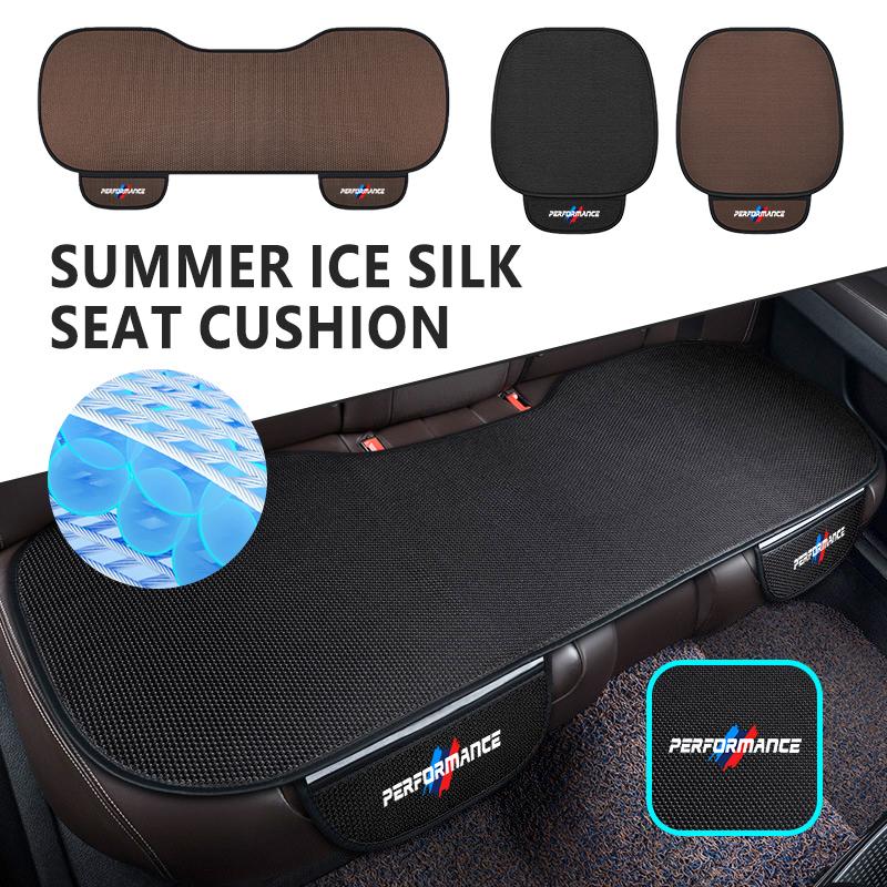 AAAPS1 Ice Silk Car Seat Cushion Non-slip Wear-resistant Seat Cover For BMW M M3 X5 X1 X3 E46 E90 E39 F10 F20 F30 G20 E36 E34