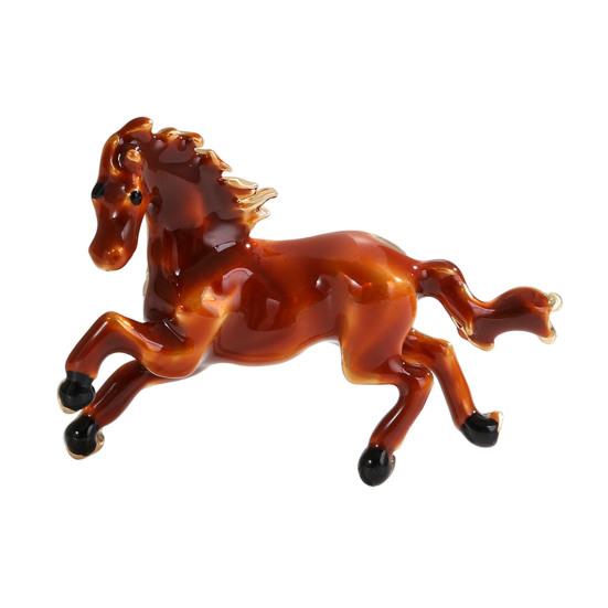 Брошь-булавка Год Лошади по китайскому зодиаку Брошь Винтажная Зодиакальная Брошь Свитера Шляпы Сумки Значок Украшение для одежды