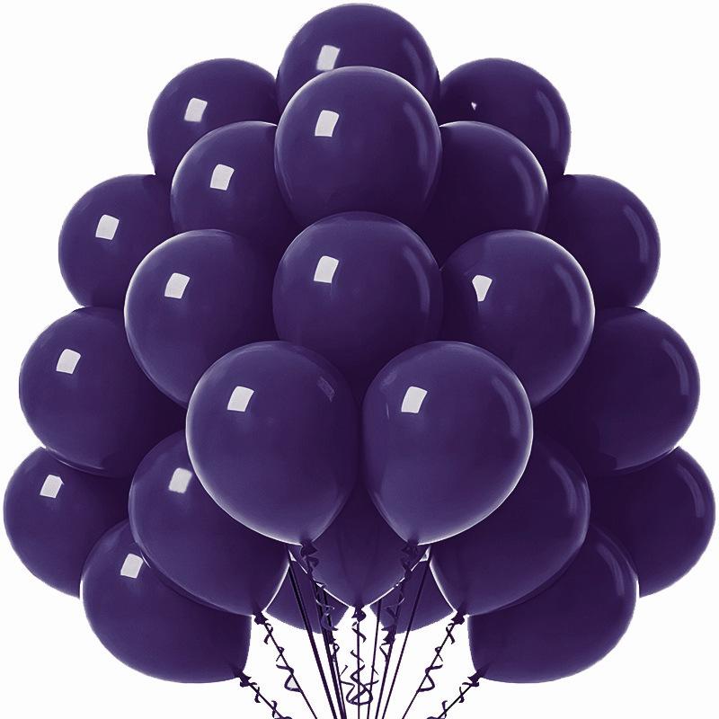 Solid Color 10-Inch Matte Latex Balloon Set for Children's Birthday Decoration