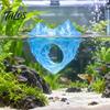 Aquarium Floating Ice Mountain Icebergs Betta Hide, Shrimp Cave, Fish Tank Hideout Hammock, Hiding Cave Feeder Ring & Rest Spot for Fish, Shrimp, Nano