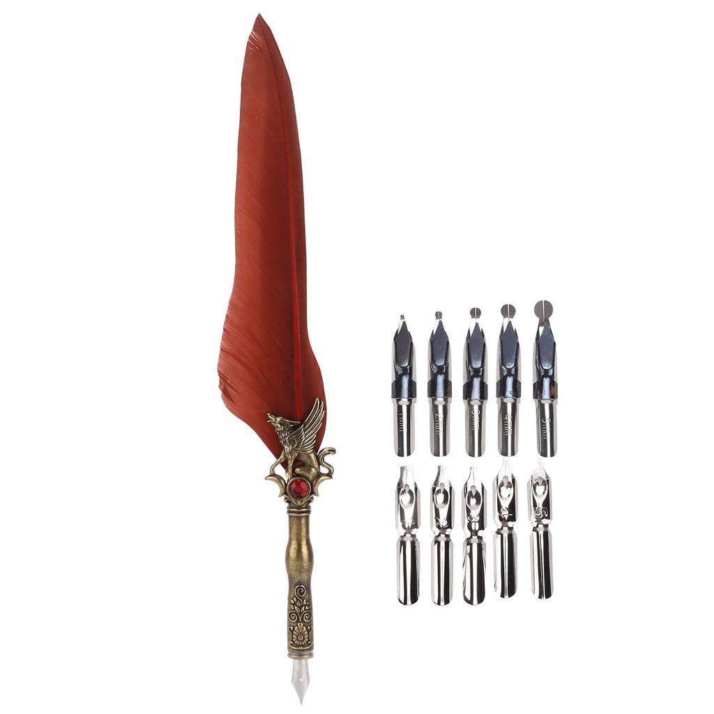 Ручка Craft Ретро Резной Карандаш Из Нержавеющей Стали Для Украшения Подарочного Стола