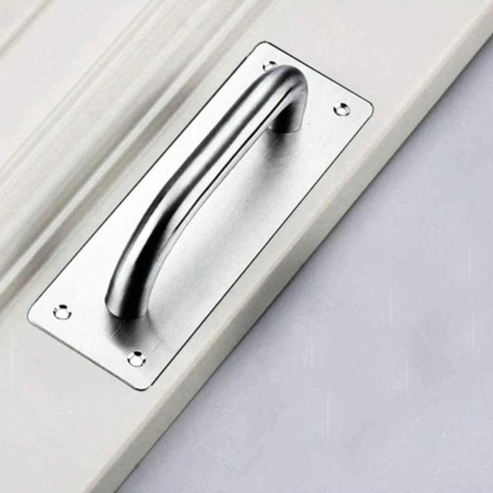 Stainless Steel Door Plate Handle Furniture Handle Gate Door Handle Hardware