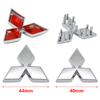 For Mitsubishi Pajero Space Star Xpander Ralliart Delica ASX 1Pc Mitsubishi Logo Steering Wheel Decal 3D Sticker Car Badge Logo
