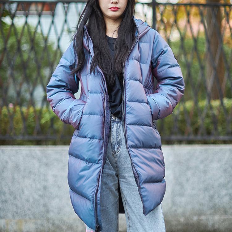 Under Armour Waterproof Warm Casual Hooded Down Jacket Women Tops Royal-Blue 1365812-422