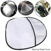 1Pcs Sun Protection Sun Shade Silver Anti-UV Sunscreen New Steering Wheel Cover Car Supplies