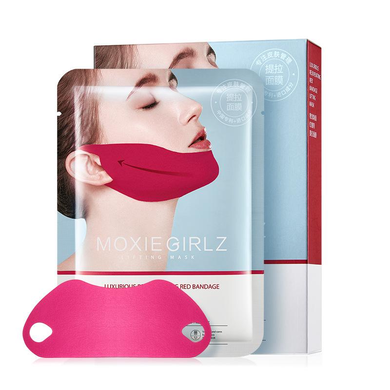 Rejuvenating Red Bandage Lift Mask Hydrating and Moisturizing V-shaped Face Tightening Masseter Face
