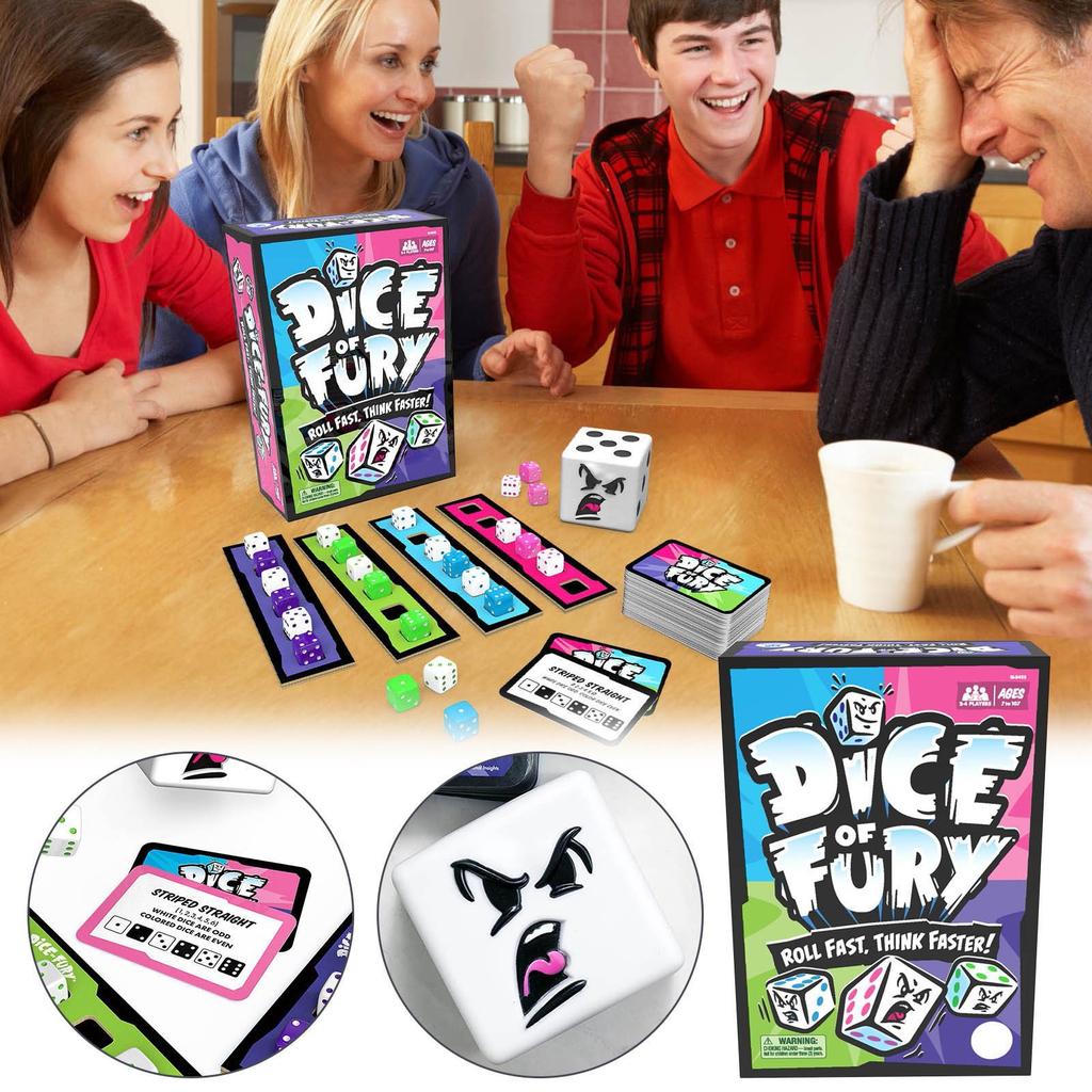 Fast-paced Family Dice Game, A Great Toy Gift For Boys And Girls, Teens And Adults, Suitable For Ages 7-99