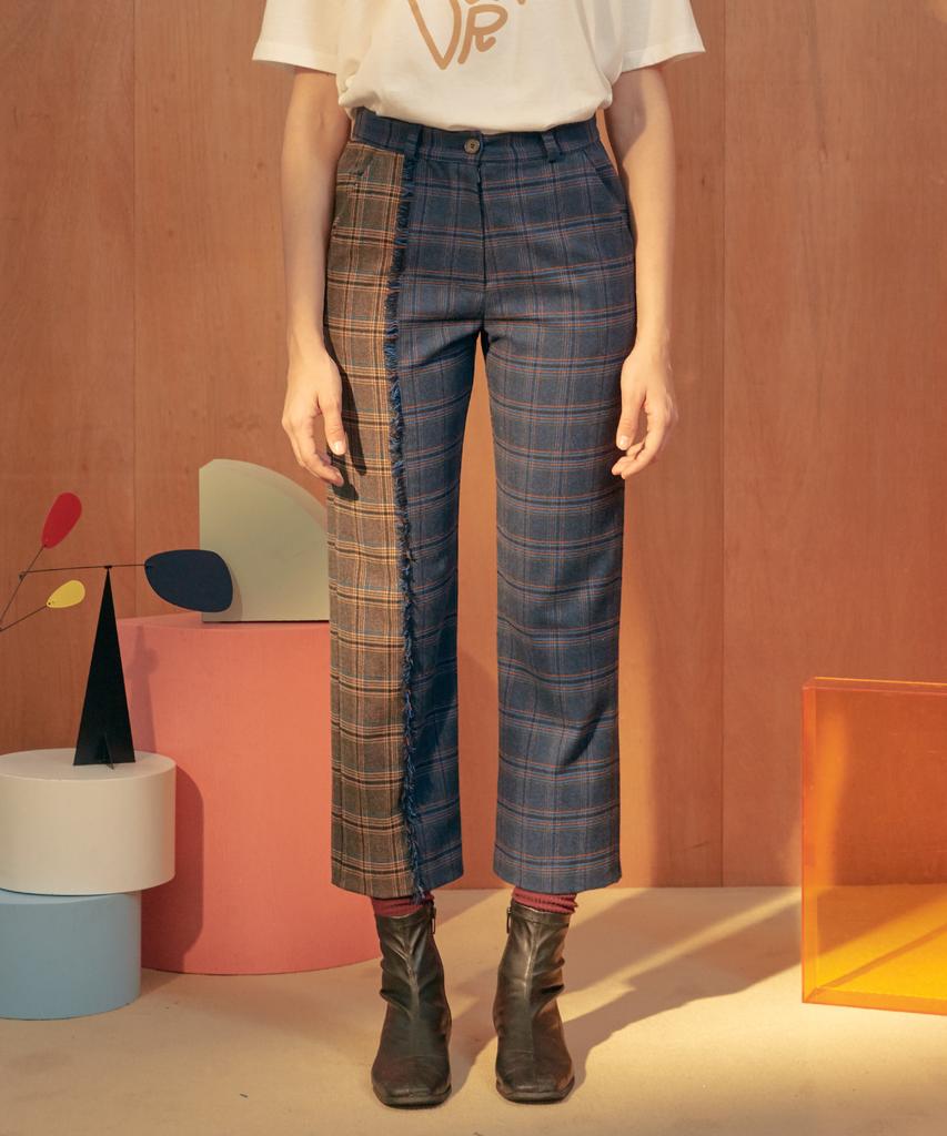 NEAR&DEAR Check Combination Pants
