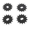 4pcs Motor Sprocket 14 Teeth Steel High Strength Front Sprocket for 420 Chain Modification