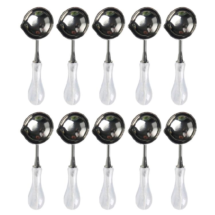 10 шт./набор Ложка для плавления воска для опечатывания Ложка для восковой печати Ложка для плавления штампа для восковой печати Конверт