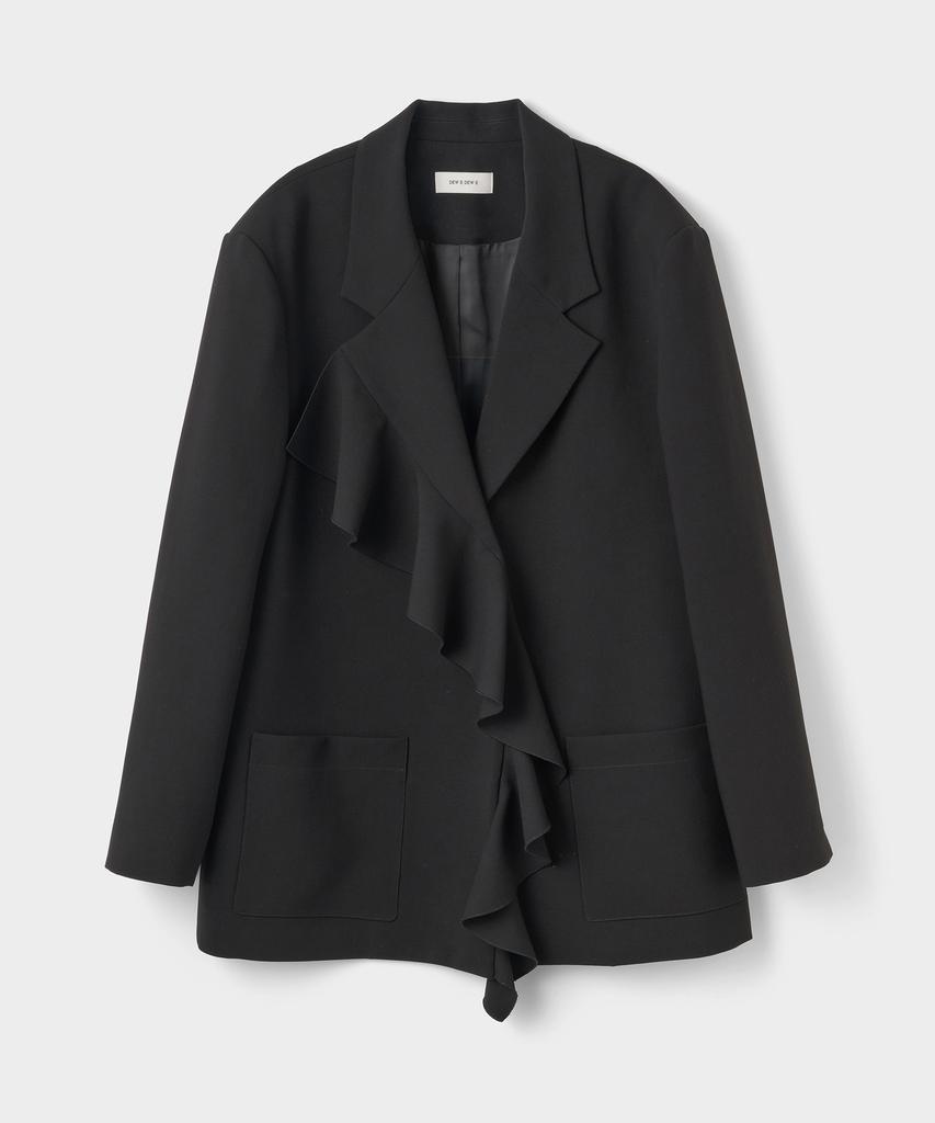 DEWEDEWE Ruffle Jacket_Black