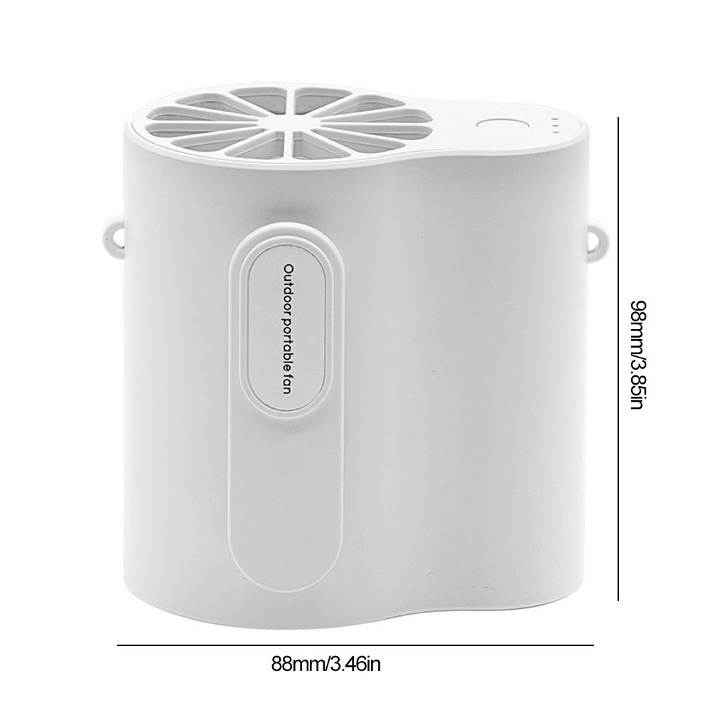 Портативный поясной вентилятор, подвесной охлаждающий вентилятор, многофункциональный USB-вентилятор с клипсой и ночником для рыбалки, кемпинга, пеших прогулок