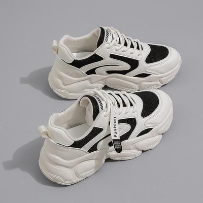 Модные женские кроссовки 2024 весна осень мода платформа клин дышащая сетка увеличенная женская беговая спортивная обувь Zapatos De Mujer