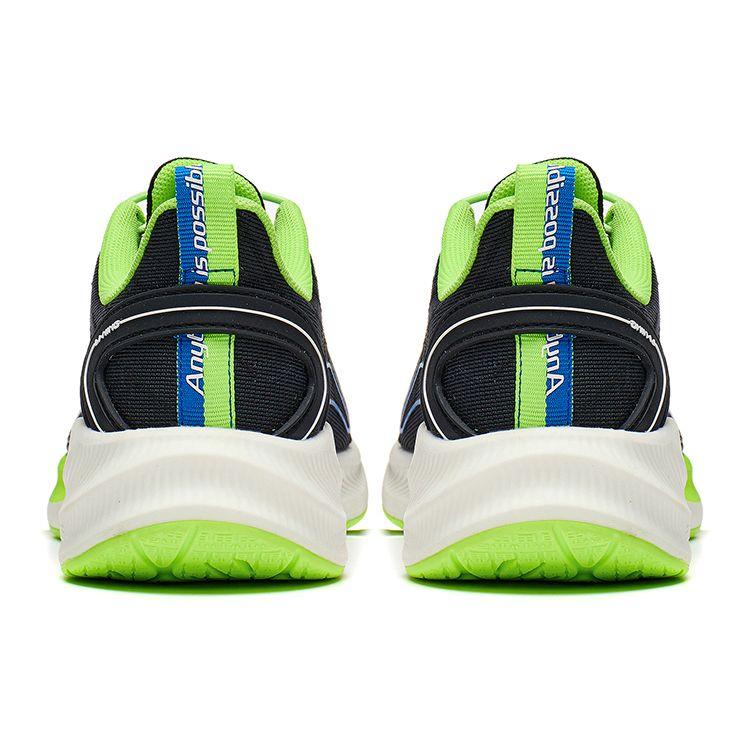 Кроссовки для бега Li Ning Lightweight с технологией амортизации, нескользящие, с низким верхом, детские кроссовки для бега, черные YKFT062-3