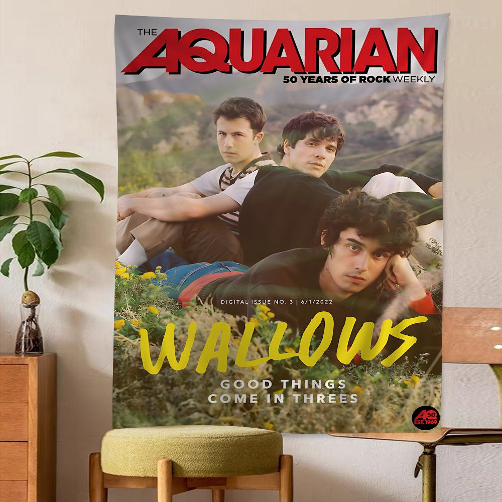 Wallows Мультяшный Гобелен Искусство Научная Фантастика Комната Домашний Декор Настенное Украшение Домашний Декор