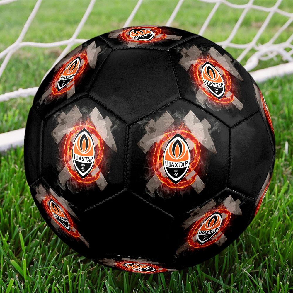 Shakhtar Donetsk FC Size 5 Soccer Ball, Machine-Stitched PVC, Durable & High Bounce, All Ages Fit, fan merchandise, matches & outdoor use.