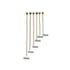 200pcs/lot 18 20 24 30 35 40 mm Gold Silver Metal Ball Head Pins for DIY Jewelry Making Head pins Findings Supplies Wholesale