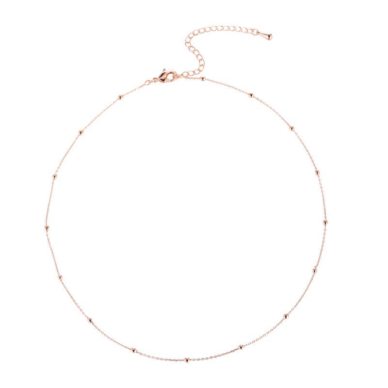 VENTFILLE 925 Sterling Silve Fashion Jewelry Bohemia Bead Chain Necklace Chokers Necklaces for Women Classic Clavicle Chain