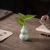 Chinese Style Wealth Attracting Gourd Ornament Dried Flower Arrangement Hydroponic Vase Ceramic Desktop Decoration Crafts