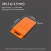 1Pcs Orange Drill Bits Storage Box Plastic Hardware Tool Box  For Twist Drill Tap Accessories