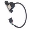 Кабель-удлинитель USB 2.0 с креплением на панель на 5-контактный разъем на материнской плате