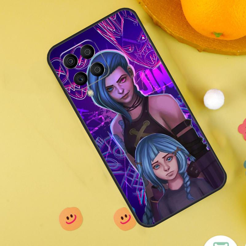 Чехол для Samsung Galaxy M31s M13 M33 M53 M52 M32 M12 M14 M34 M54 M11 M21 M51 M20 M15 M55 с изображением Аркейн Джинкс