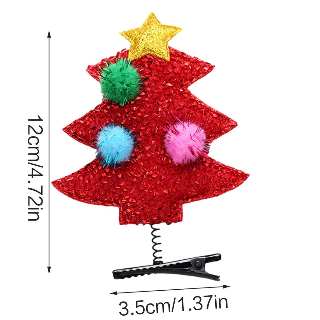 Мультфильм Рождественский Фестиваль Заколка для волос Головной убор для женщин Дети Челки Фотосъемка Покупки Путешествия Противоскользящий