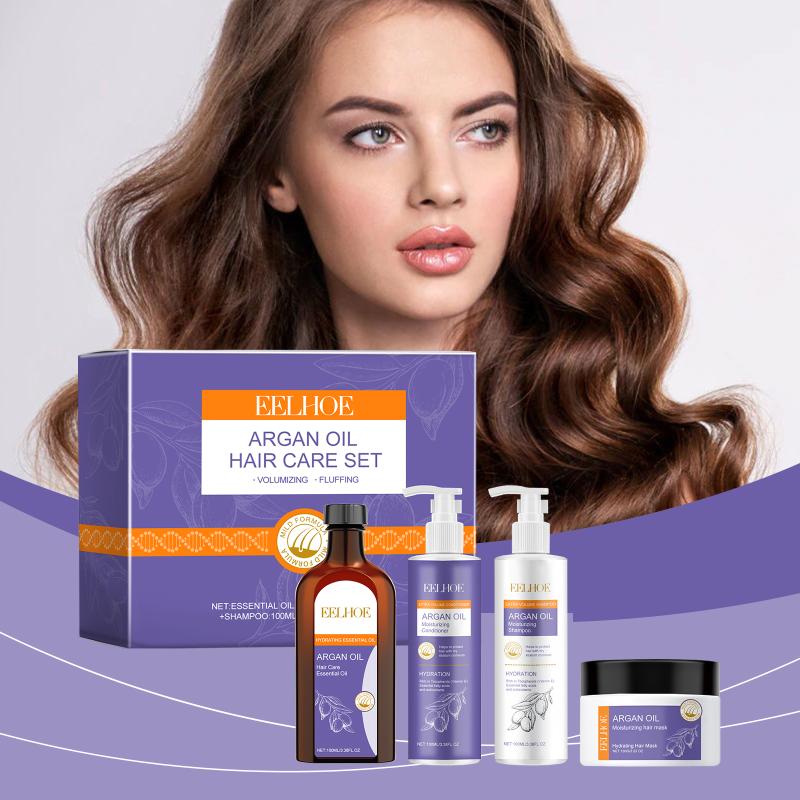 Eelhoe Moroccan Nut Oil Fluffy And Abundant Set Moisturizing Hair Smooth And Fluffy Care Set