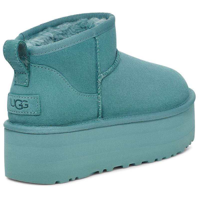 UGG Кожа спилка коровы Однотонные Толстая подошва Повседневные Универсальные Удобные Короткие Зимние ботинки Женские ботинки 1135092-DEE