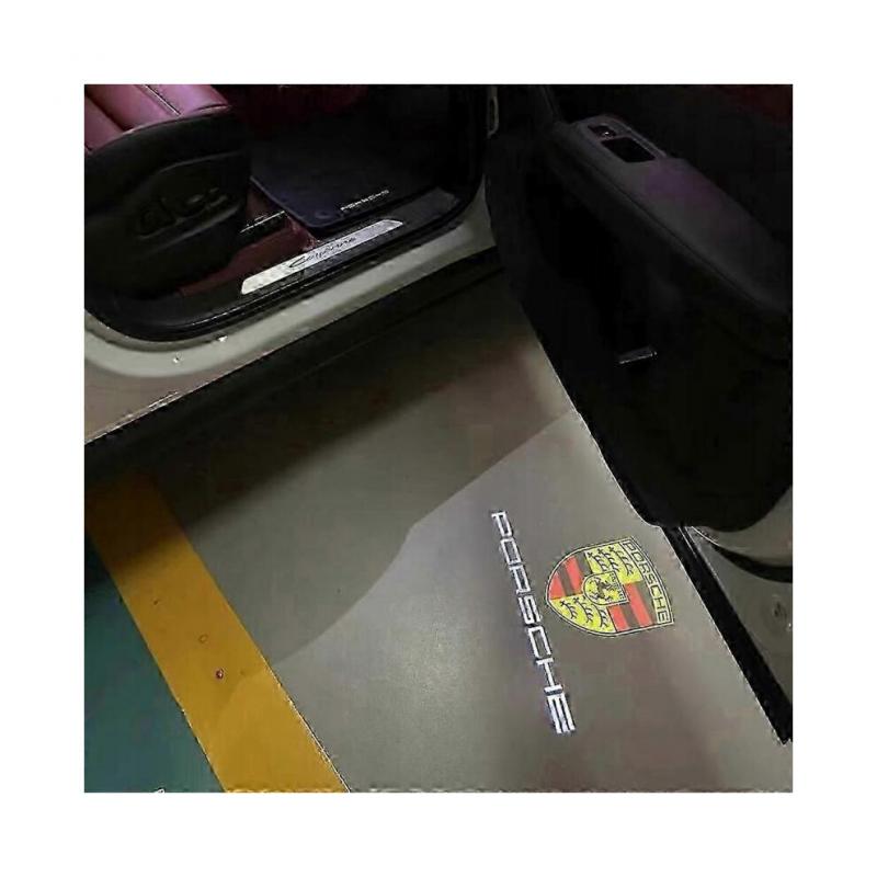 For Porsche Cayman Boxster Cayenne Macan 991 718 Led Logo Projector Hd