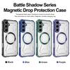 Военный гибридный бронированный чехол для телефона для Samsung S25 Edge S24 FE S23 Ultra Для Magsafe Прозрачная жесткая накладка для Galaxy A16 A06 A36