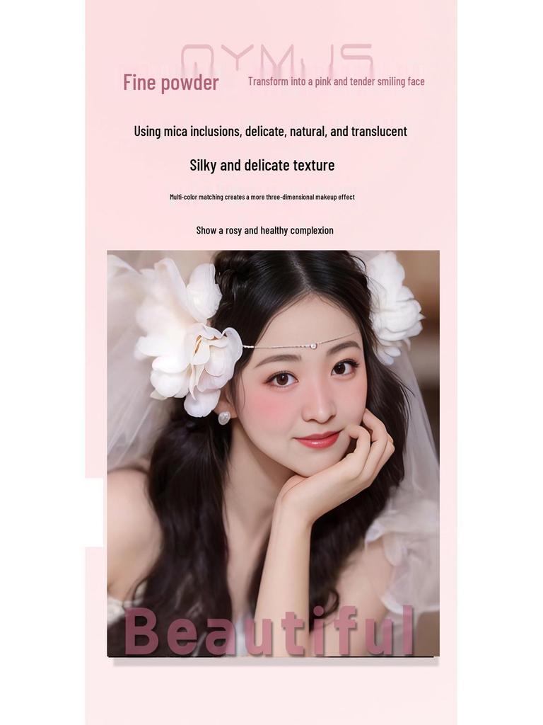 Палитра румян из шести цветов: Большой многотональный румянец для визажистов и студентов - Идеально для студии и сцены.