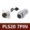 PLS20 Aviation Connector 2/3/4/5/6/7/8/9/10/12 Pin WS20 TP20 Square Plate Male Female Plug Connector Opening Diameter 20mm