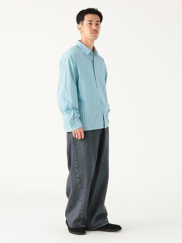 В:MING LIFE STORE by BEAMS Мужская КОСТЬ ПОЛИЭСТЕР ХЛОПОК Короткая Рубашка