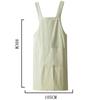Кухонный фартук в японском стиле с перекрестной спиной, женский фартук-сарафан, новые рабочие комбинезоны для выпечки для взрослых и детей