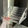 Acrylic Display Stand Storage Rack Eyeshadow Palette Organizer Clear Lipstick Powder Desktop Cosmetics Shelf Rack Makeup Holder