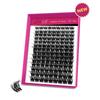 veyesbeauty Muse Cluster Lashes Пушистые индивидуальные ресницы для наращивания, объем 3D, 126 пучков, 10-18 мм