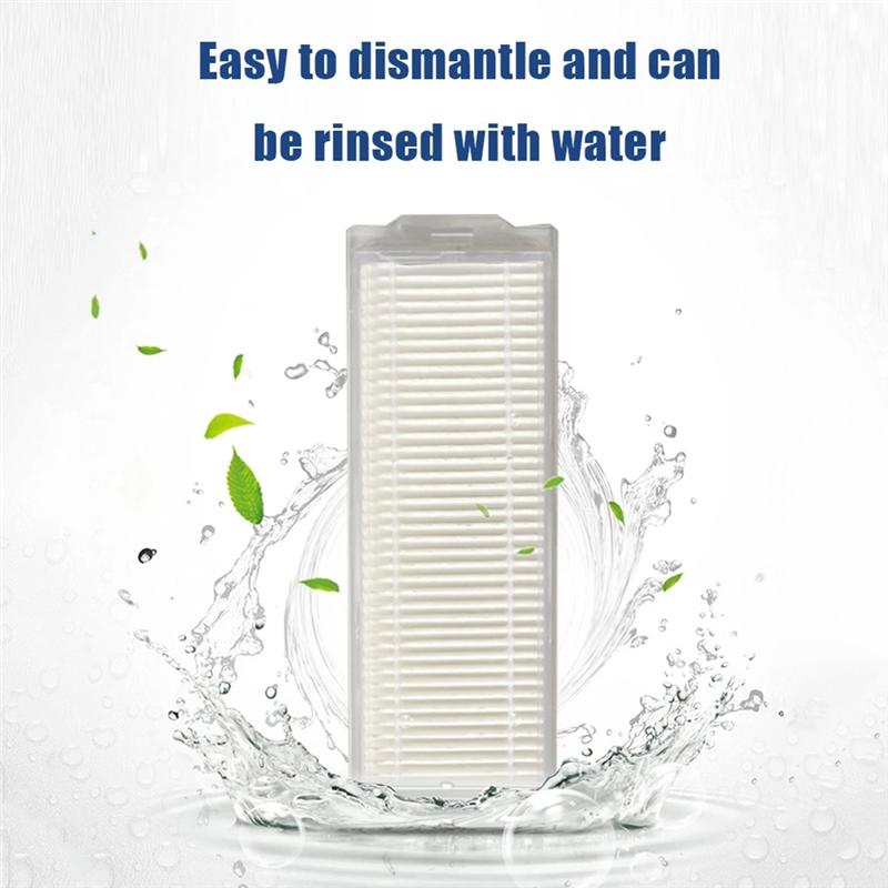 A65T-20ШТ Запасные части для робота-пылесоса Xiaomi Mijia M30 Pro C107: Роликовая щетка, боковая щетка, салфетка для мытья полов, HEPA-фильтр, мешок для пыли