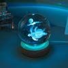 Luminous 3D Crystal Ball Night Light - Engraved Glass Room Ornament, Perfect Birthday Gift for Girls