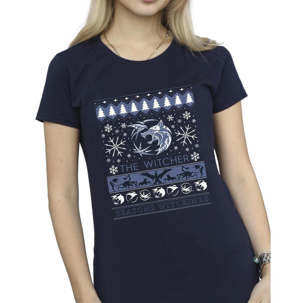 Netflix Womens/Ladies The Witcher Seasons Witchings Cotton T-Shirt