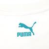 Puma Spliced Sports Casual Crew Neck Sweatshirt Women Tops White 537968-65