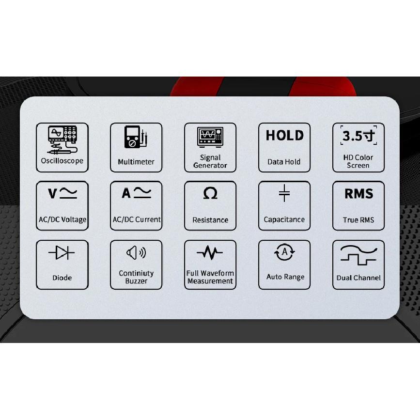 ZOYI ZT-703S Upgrade 50MHz Handheld Digital Oscilloscope Multimeter Signal Generator 3 in 1 Dual Channel Automotive Tools