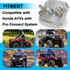 2PCS Tie Down Anchor Kit for Honda Pro Connect ATVs | For Honda Accessory Anchor 2.0. Solid aluminum anchors provide secure tie-down points for Honda