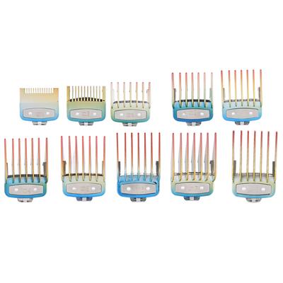 10 шт. расческа для позиционирования стрижки, набор сменных направляющих расчесок для машинки для стрижки волос, цветной