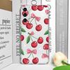 Забавный чехол для телефона с цветами, бабочками и вишней, прозрачный, для Realme 12 10 11 9 Pro Plus 8i 9 PRO C75 C64 C31 C30 C53 C35, мягкие чехлы