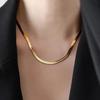 JewelryTop 40-60СМ 16-24дюйма Цепь из цельной меди с 18-каратным золотым покрытием 4мм Ожерелье для женщин мужчин Роскошные украшения свадебный подарок чокер ключица