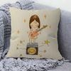 Y-Yoshitomos N-Nara Cartoon Pillow Covers Cartoon Sofa Decorative Home Double-Sided Printing Short Plush Cute Cushion Cover